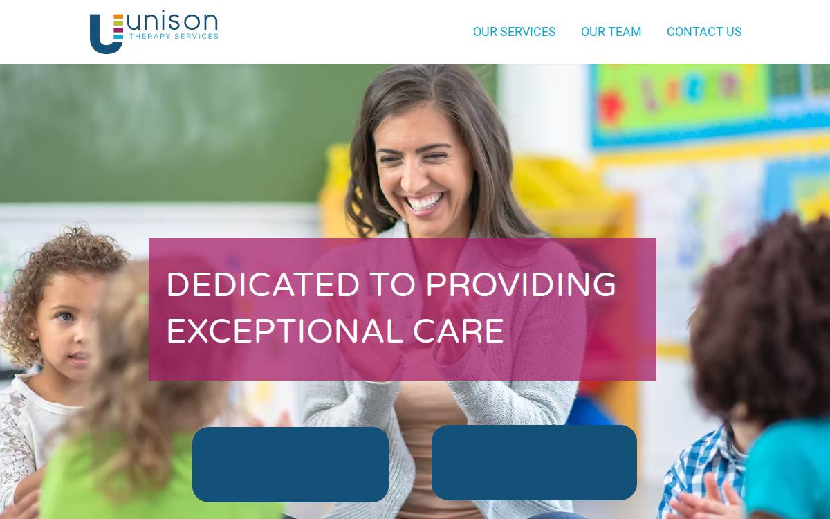 Unisontherapyservices website preview