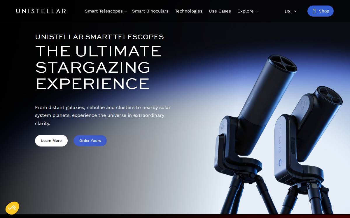 Unistellaroptics website preview