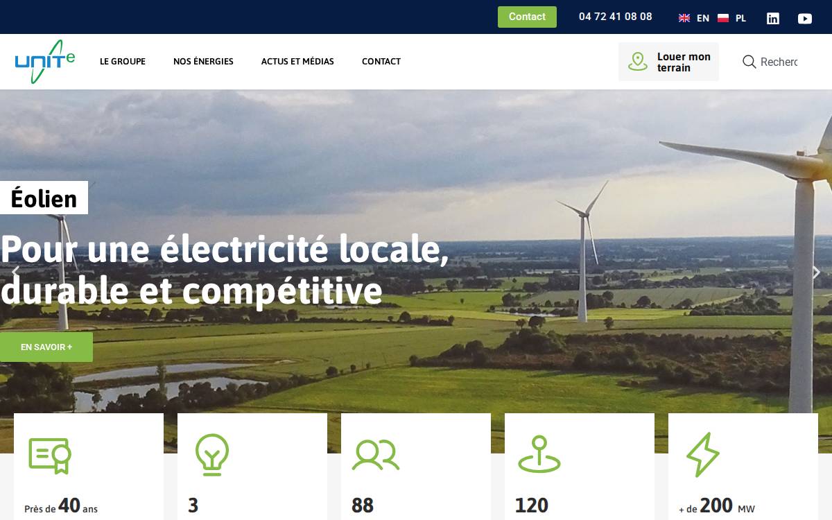 UNITe website preview