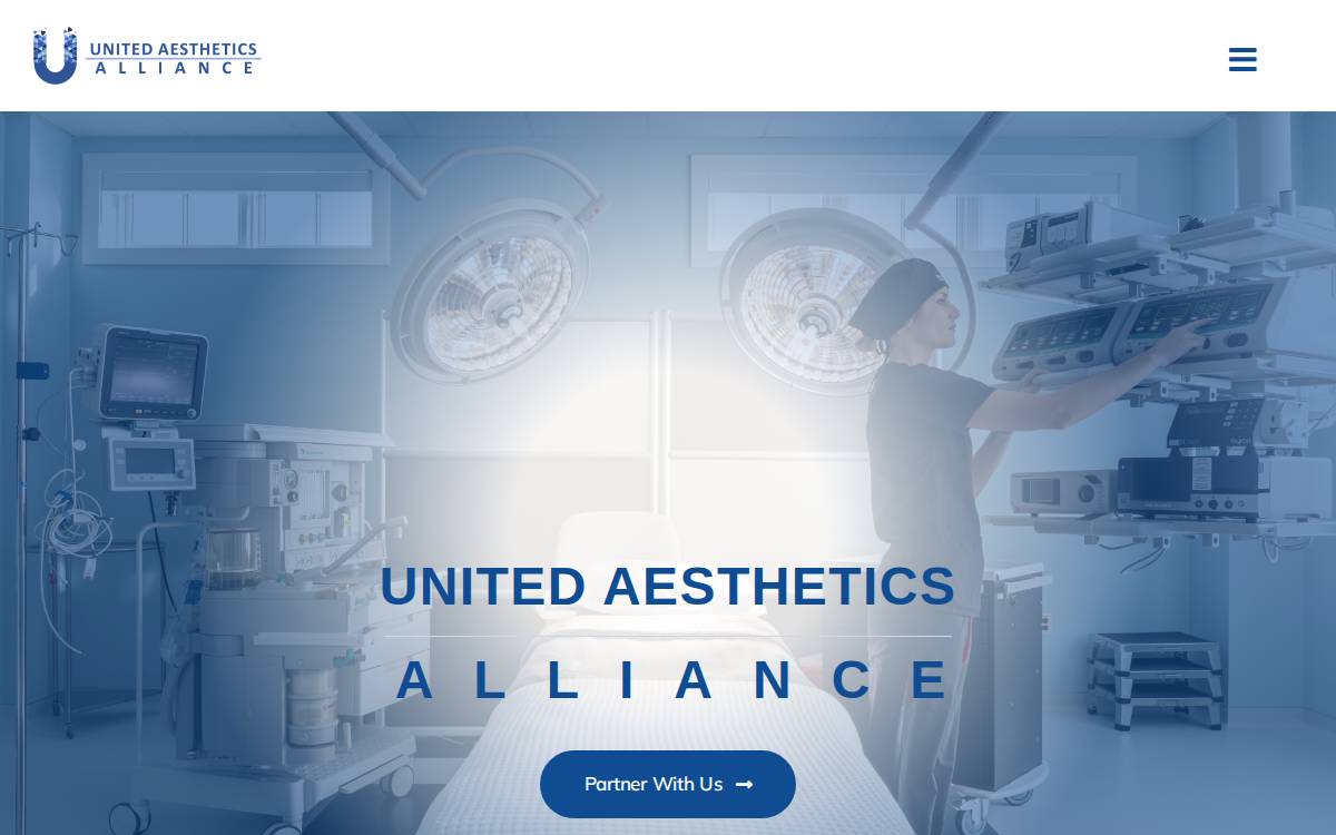 United Aesthetics Alliance website preview