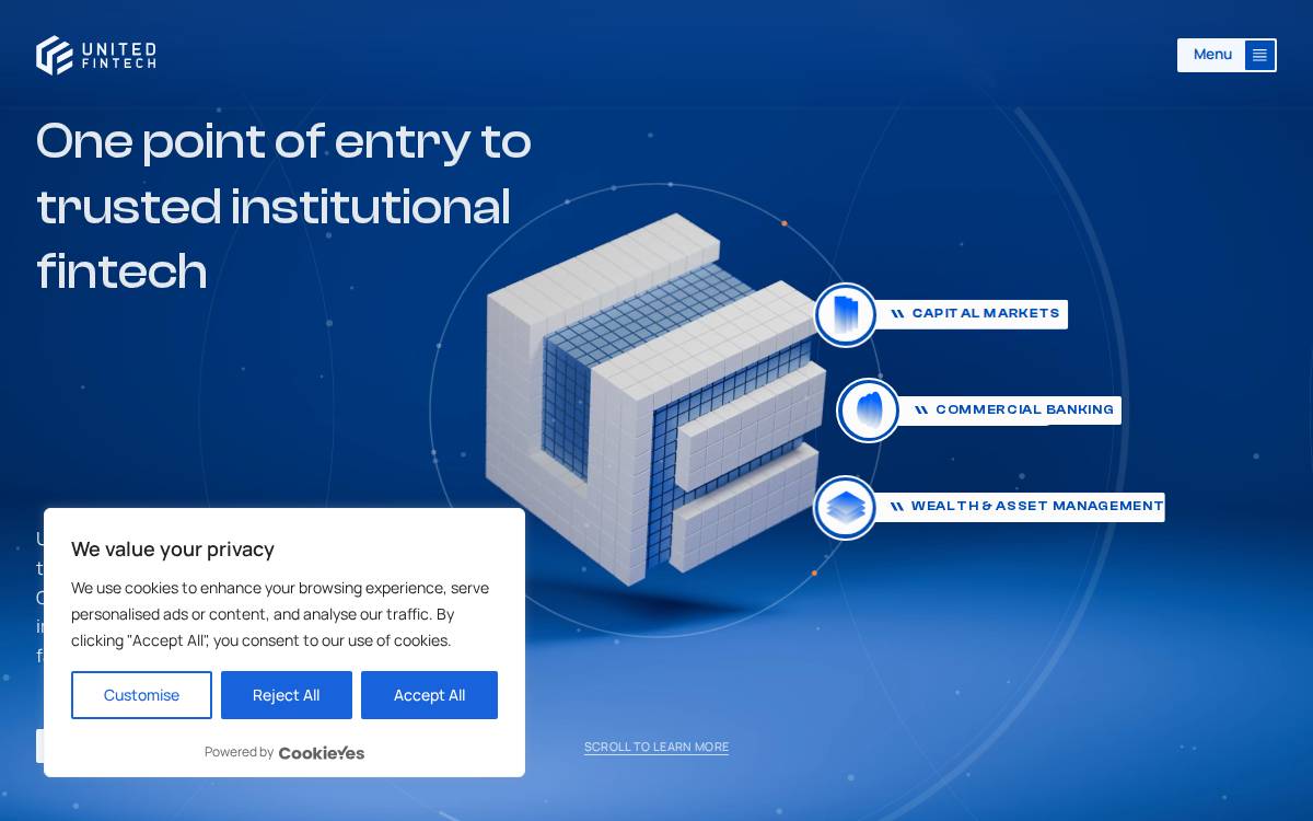United Fintech website preview