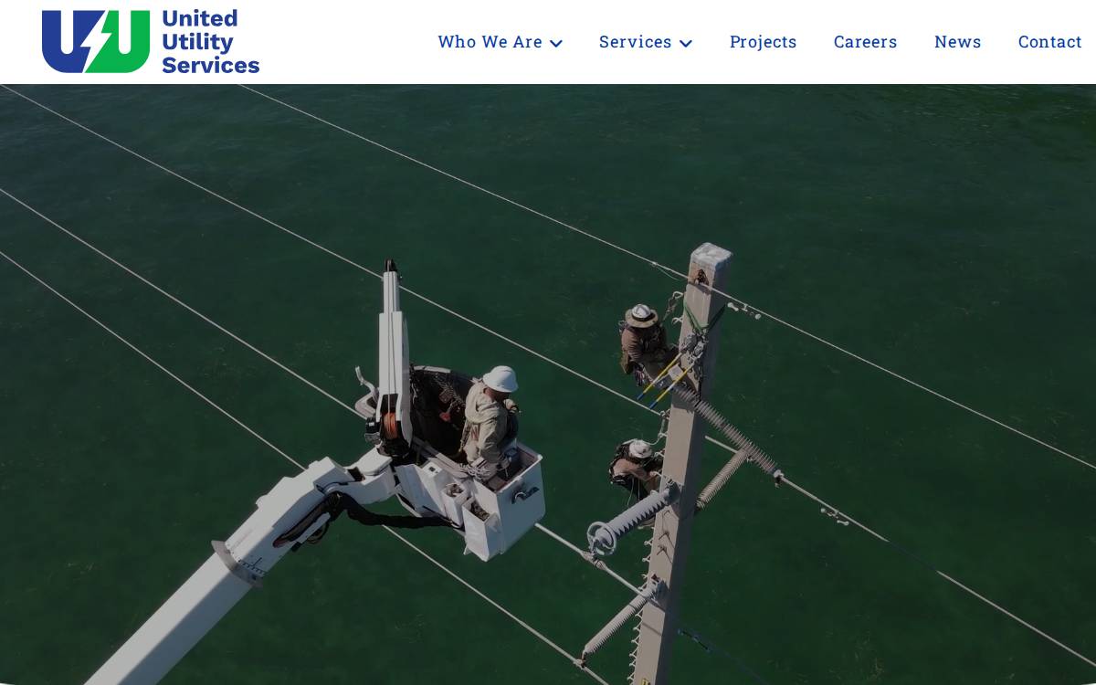 United Utility website preview