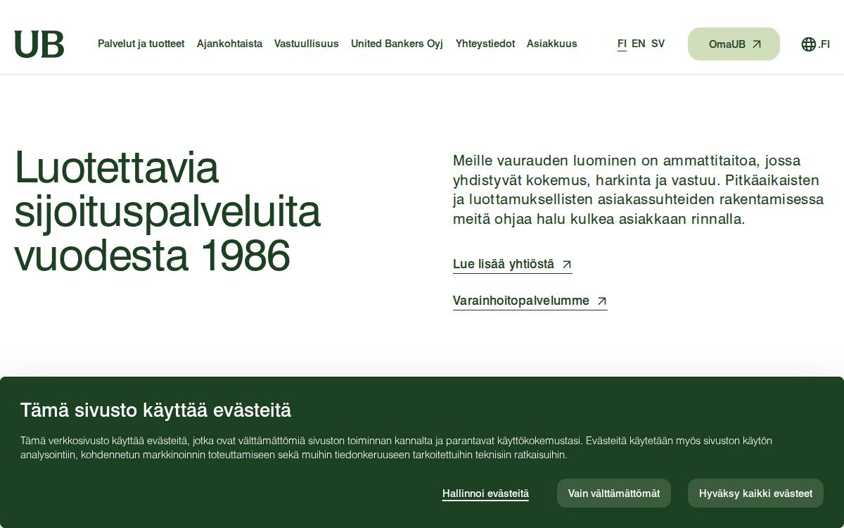 Unitedbankers website preview