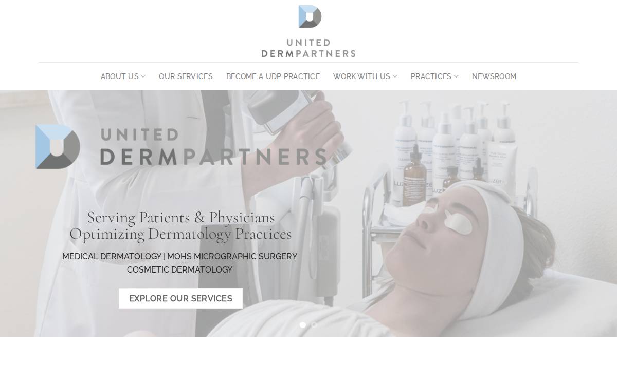 Uniteddermpartners website preview