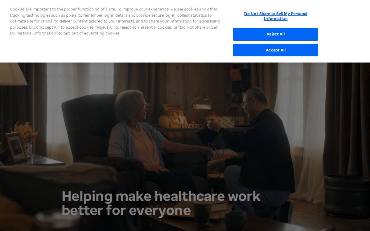UnitedHealth Group website preview
