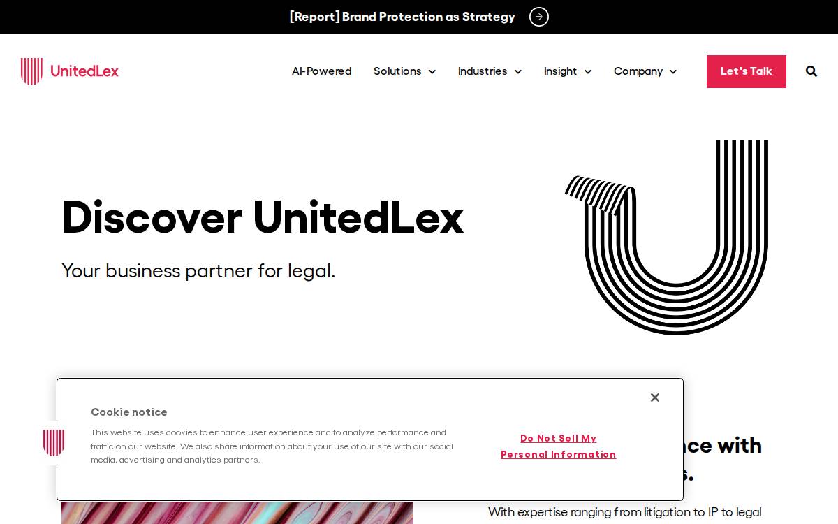UnitedLex website preview