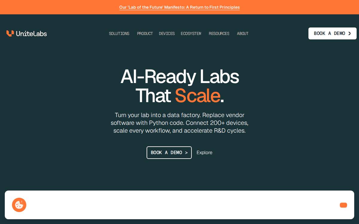 UniteLabs website preview