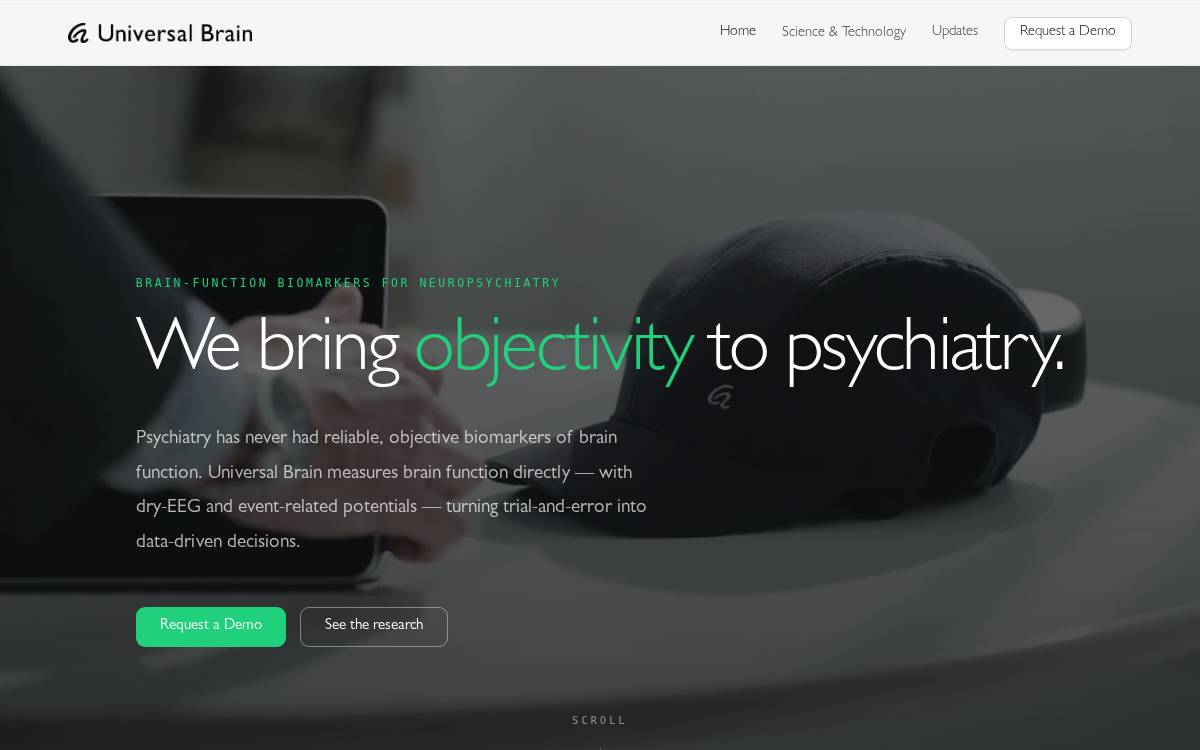 Universal Brain website preview