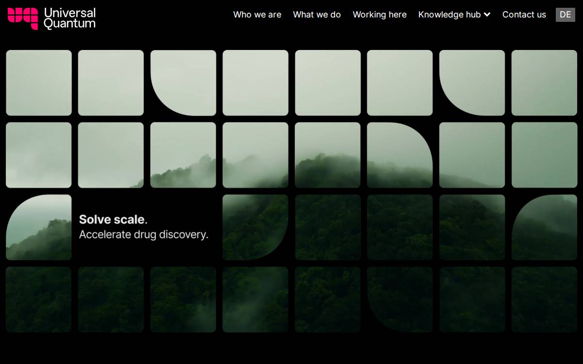 Universal Quantum website preview