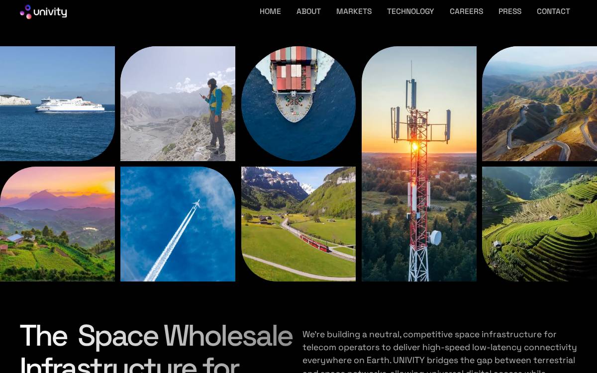 Univity website preview