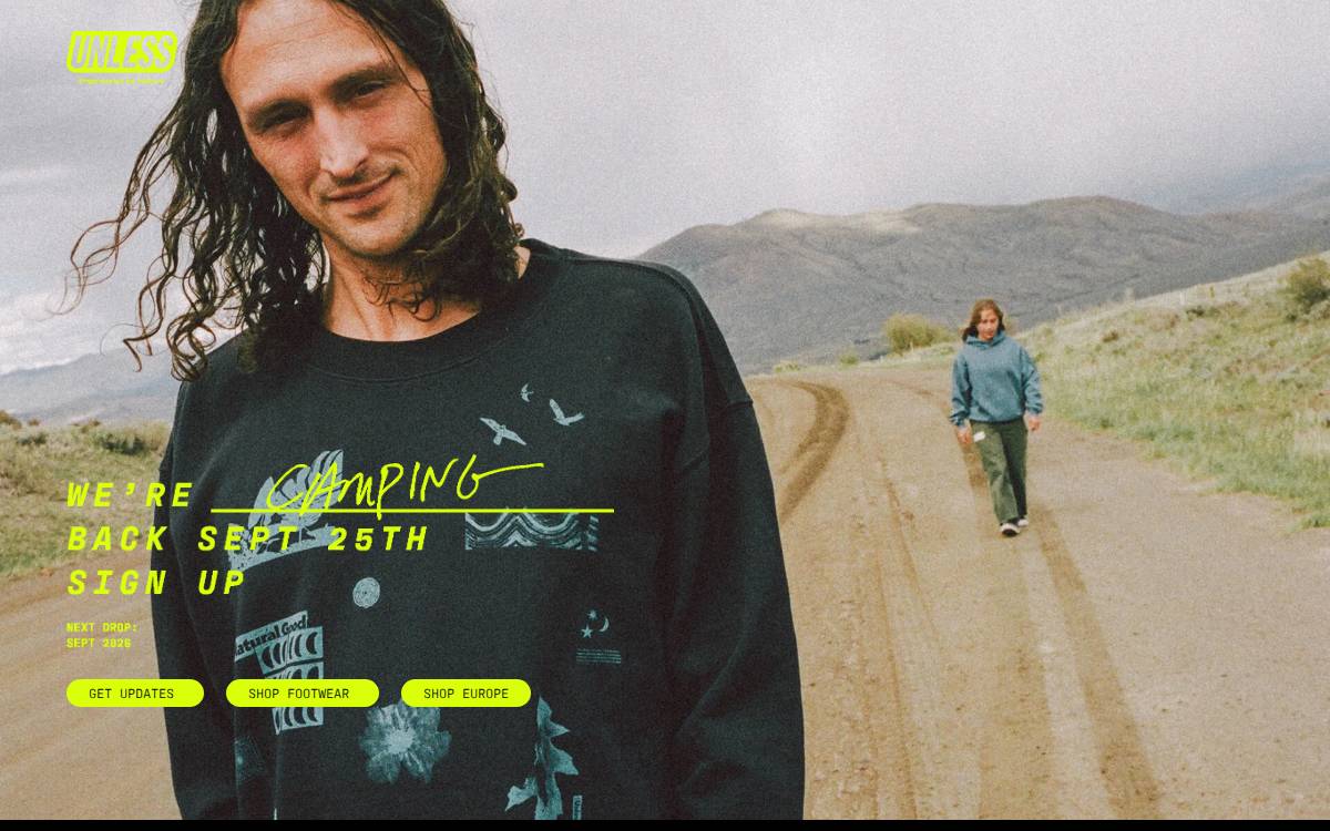 UNLESS Collective website preview