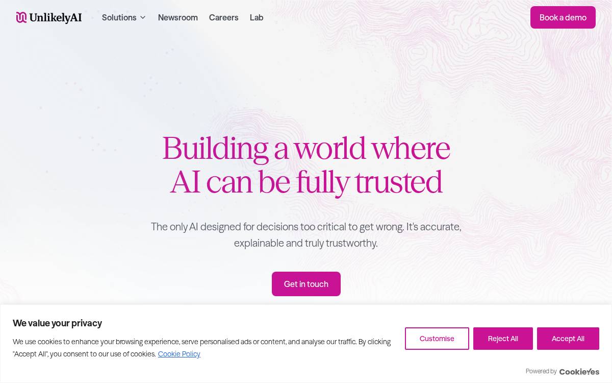 UnlikelyAI website preview