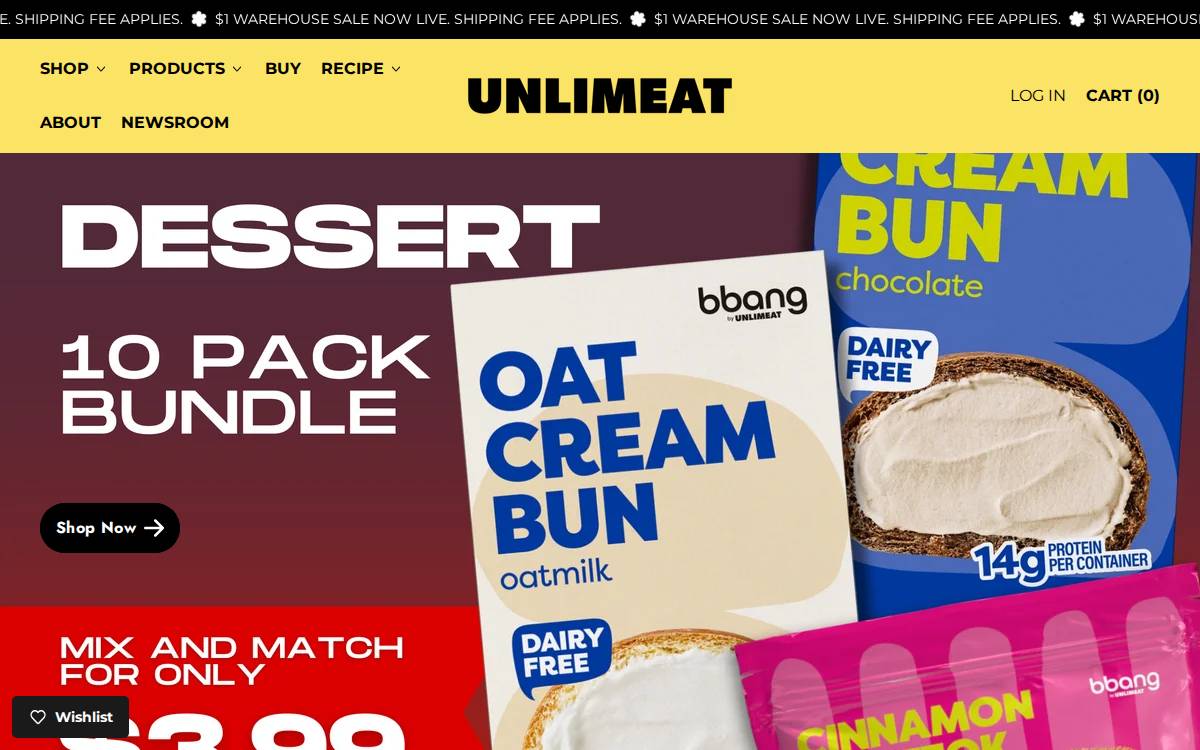 Unlimeat website preview