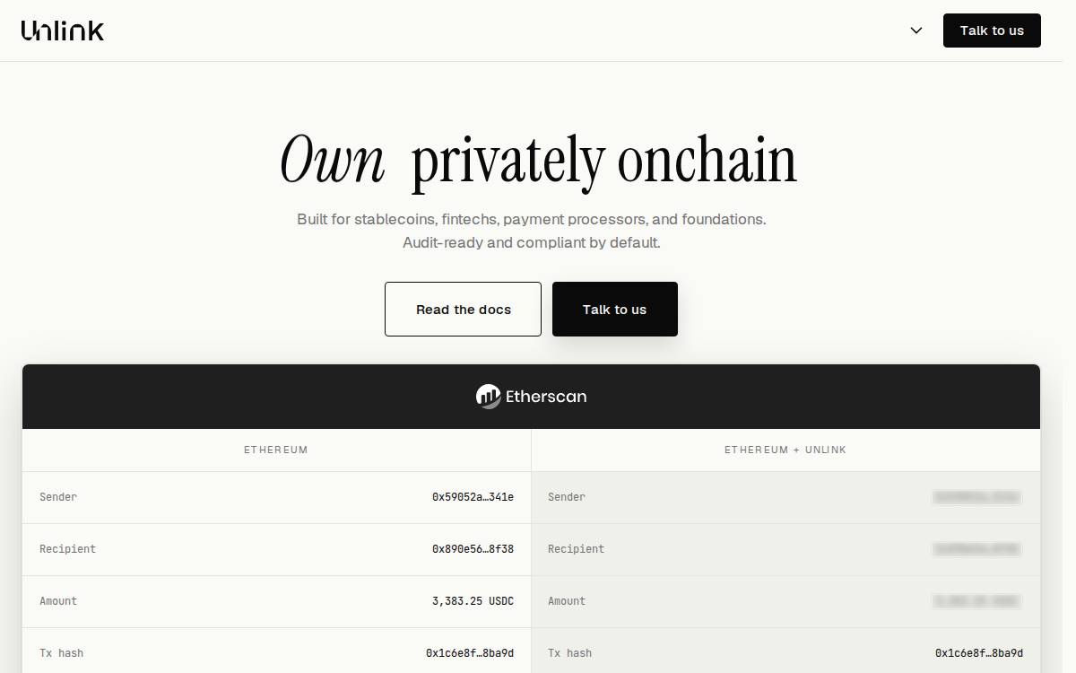 Unlink website preview