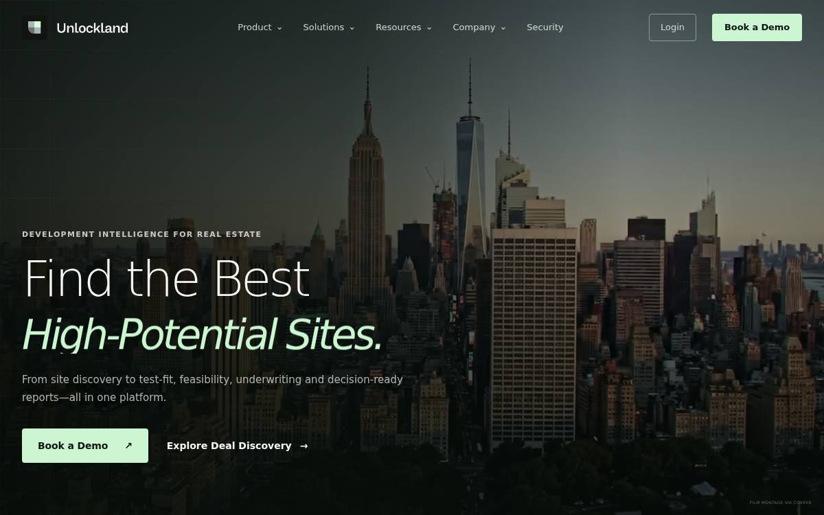 UnlockLand website preview
