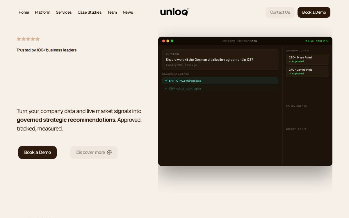 Unloq website preview