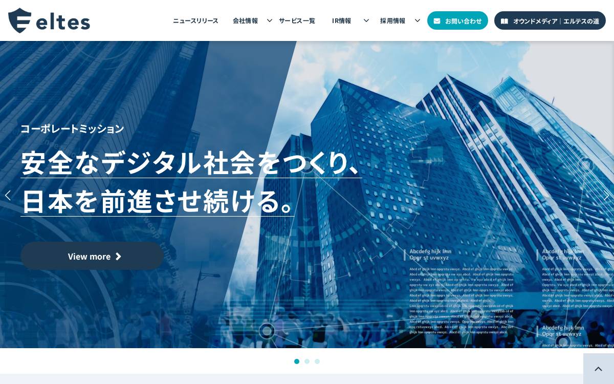 株式会社エルテス website preview