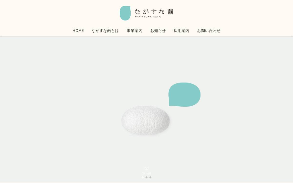 ながすな繭株式会社 website preview