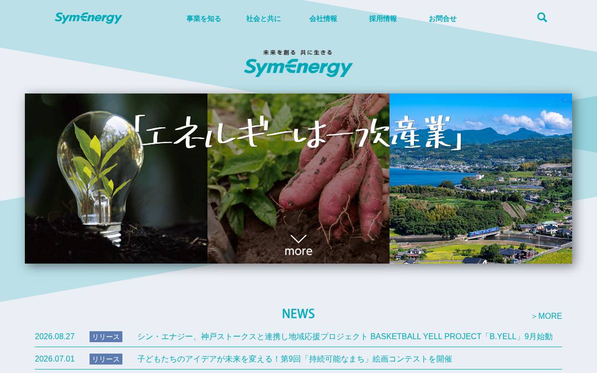 シン・エナジー株式会社 website preview