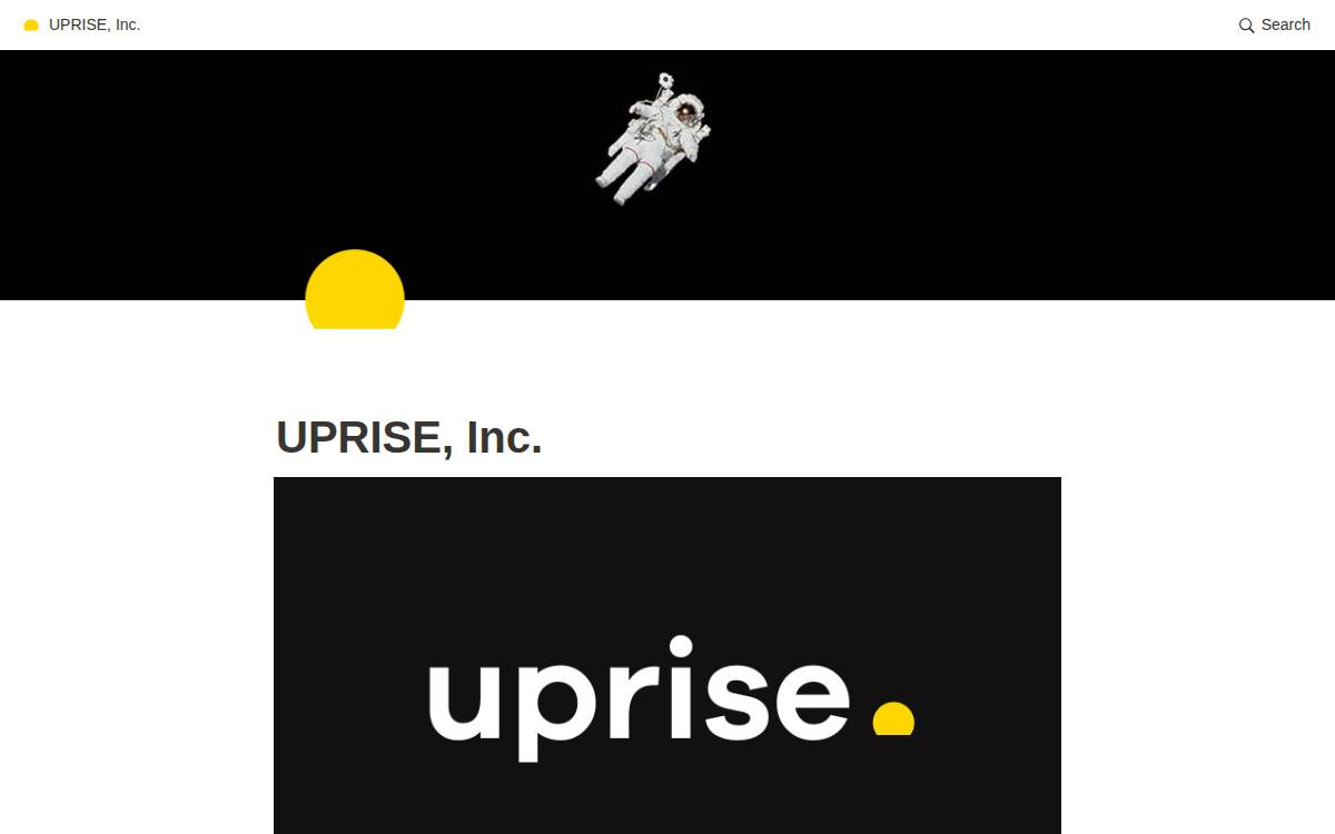업라이즈 website preview