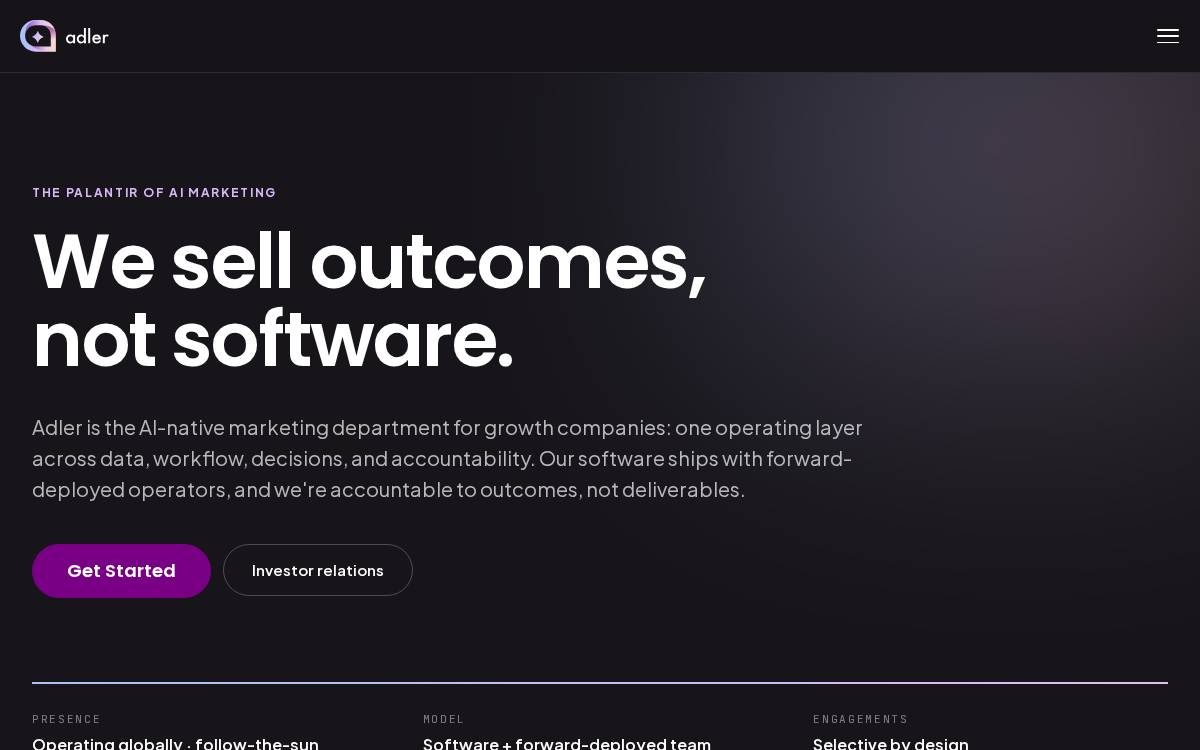 아들러 website preview