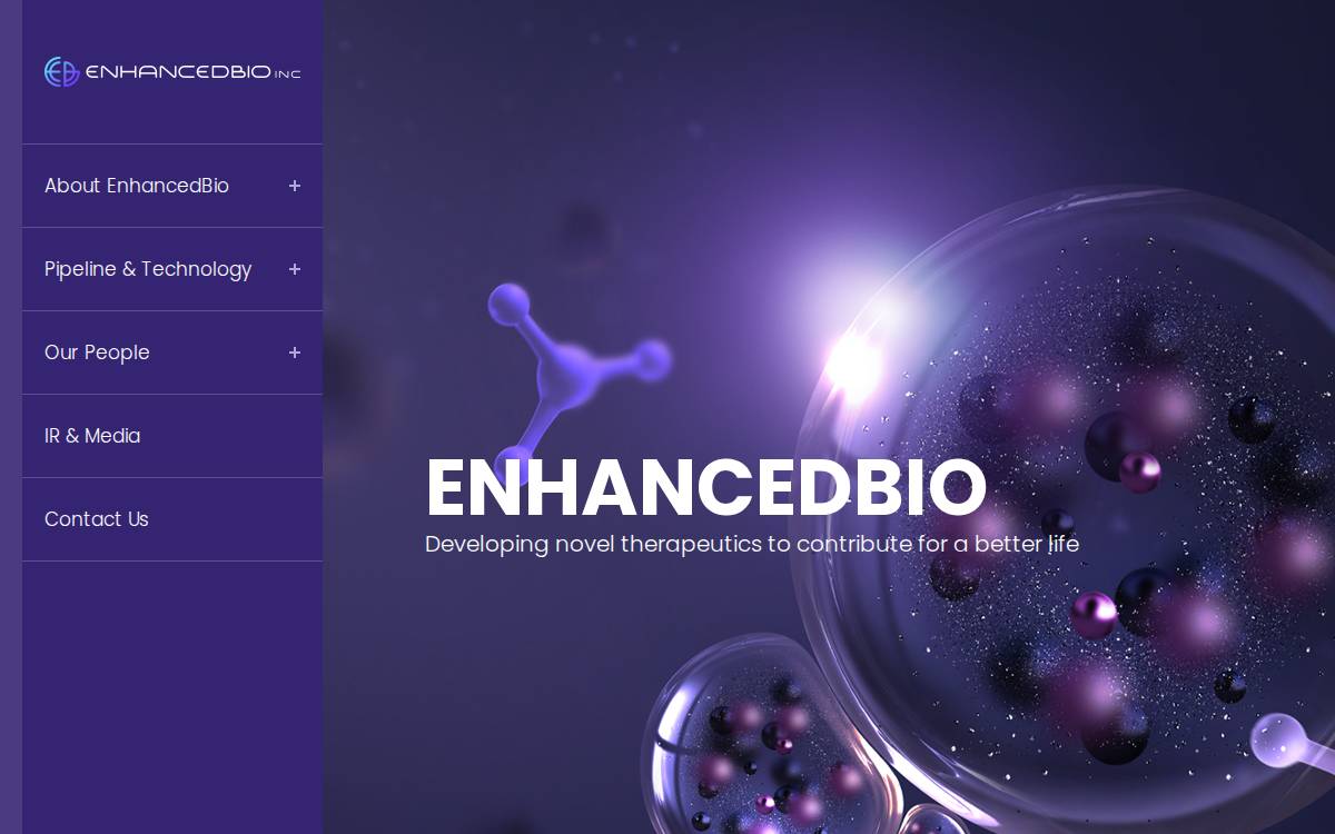 인핸스드바이오 website preview