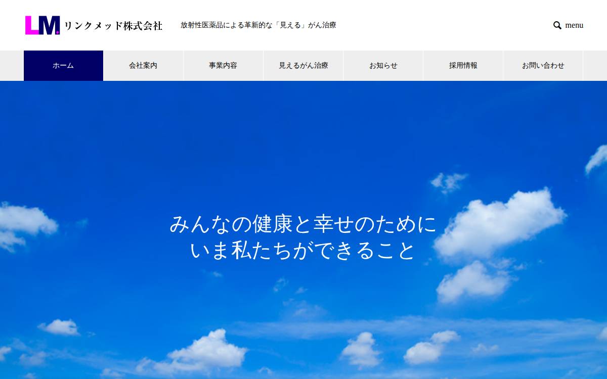 リンクメッド㈱ website preview