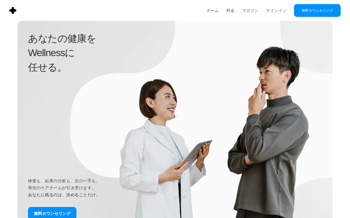 ウェルネス website preview