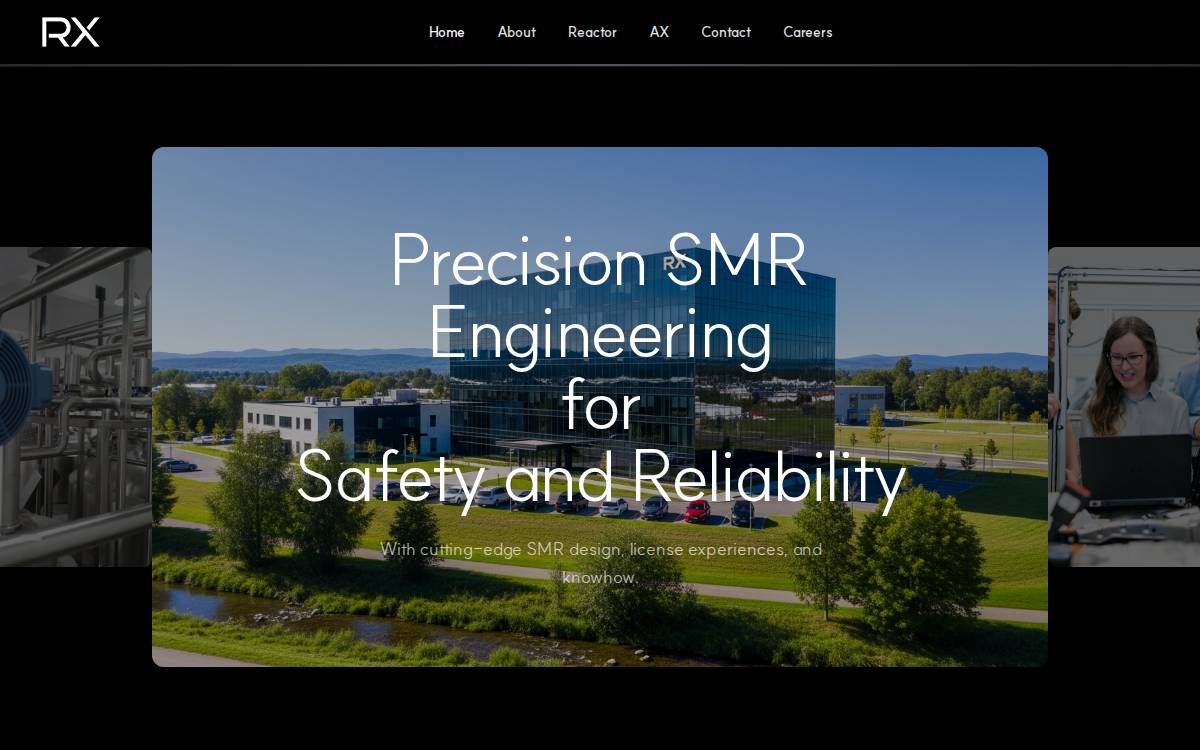 알엑스 주식회사 website preview