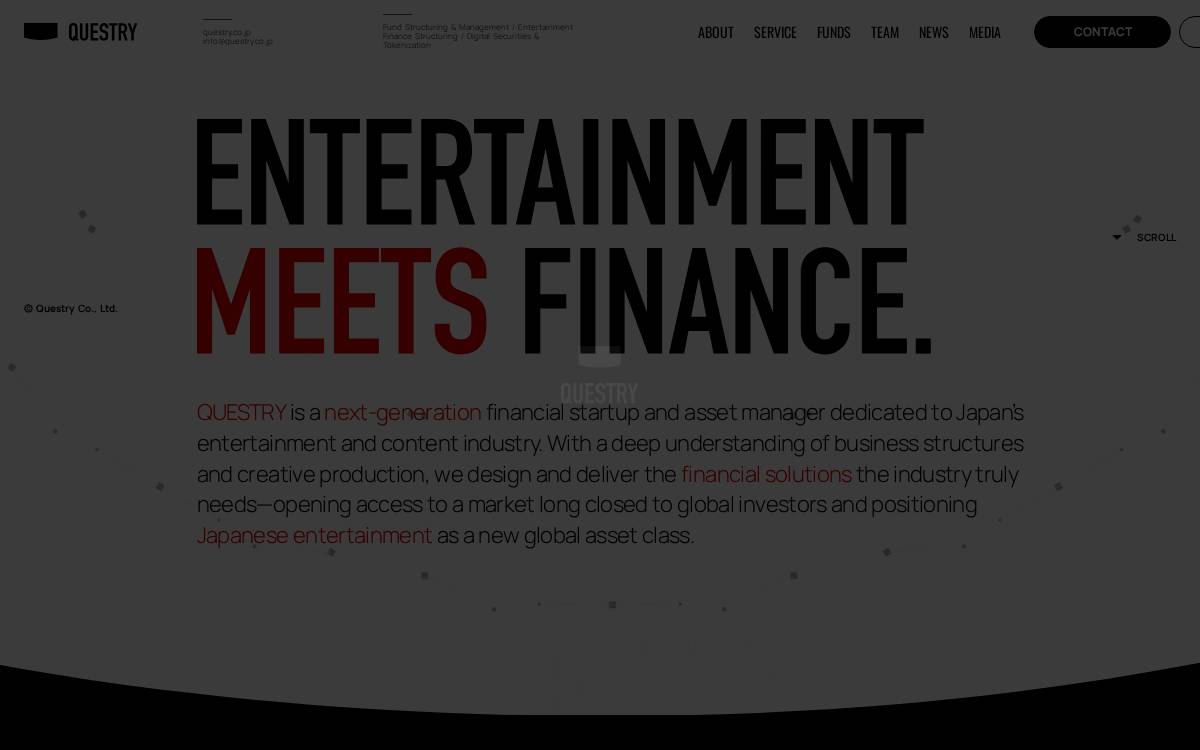 株式会社クエストリー website preview