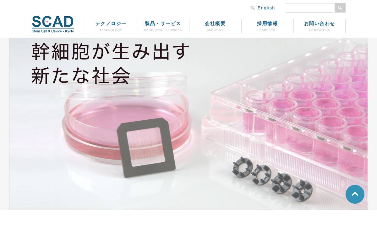株式会社幹細胞＆デバイス研究所 website preview