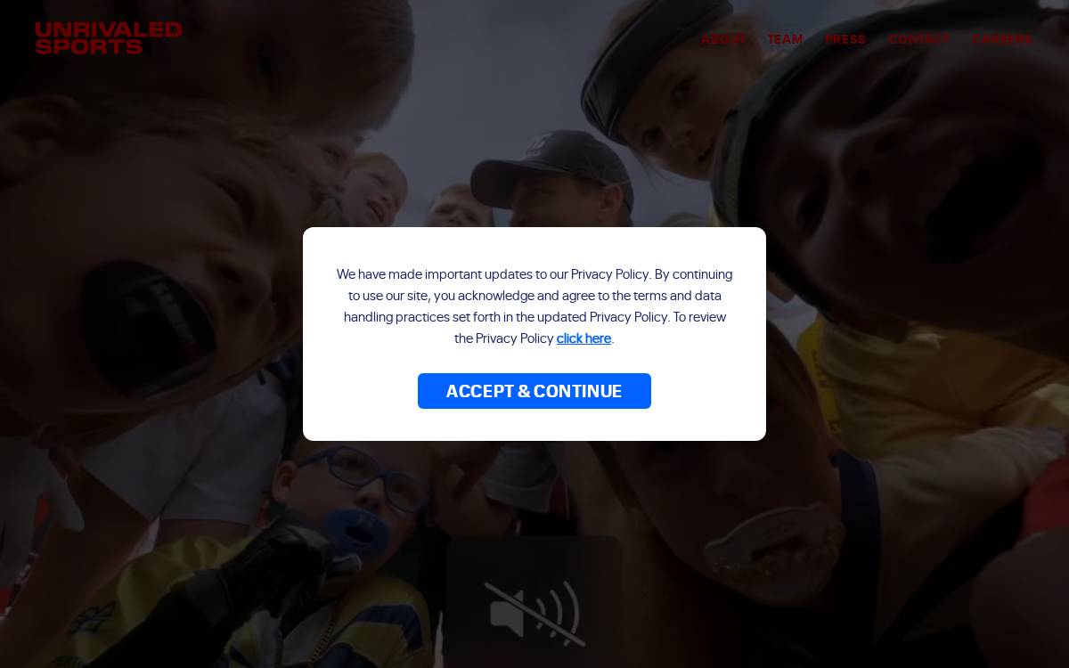 Unrivaled website preview