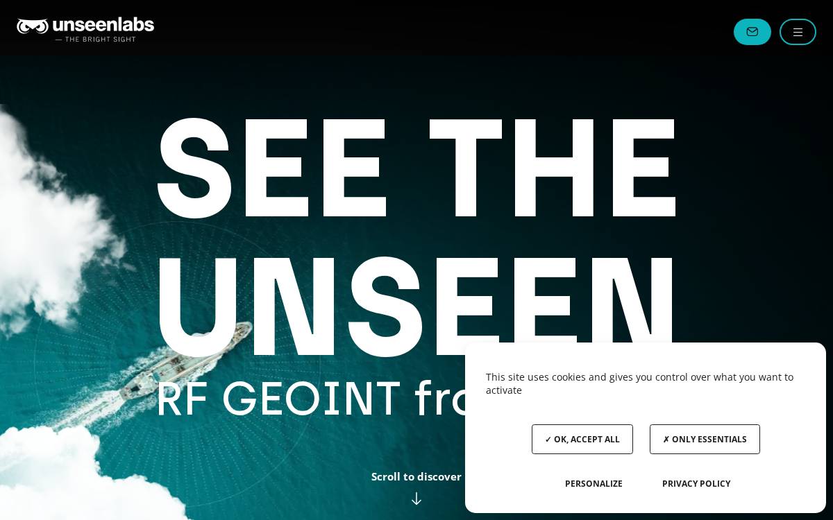 Unseenlabs website preview