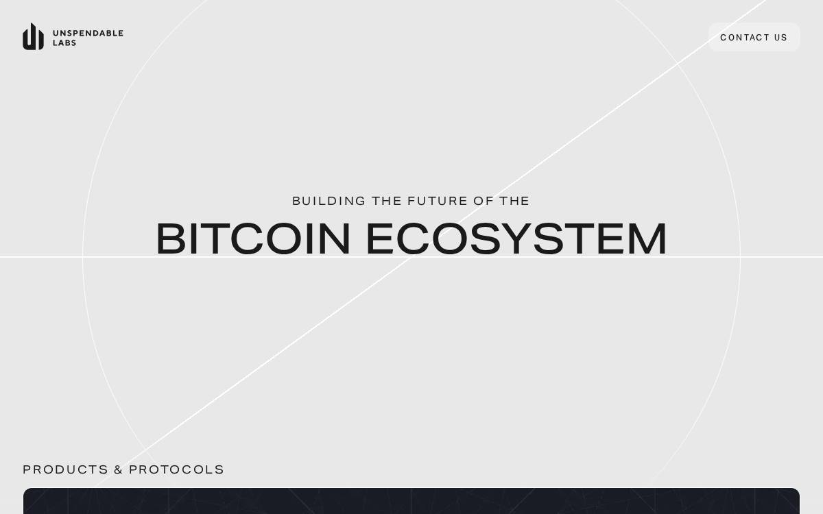 Unspendable Labs website preview