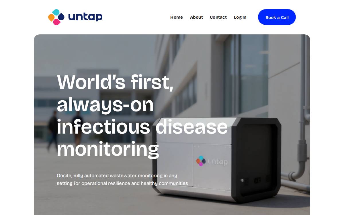 untap health website preview