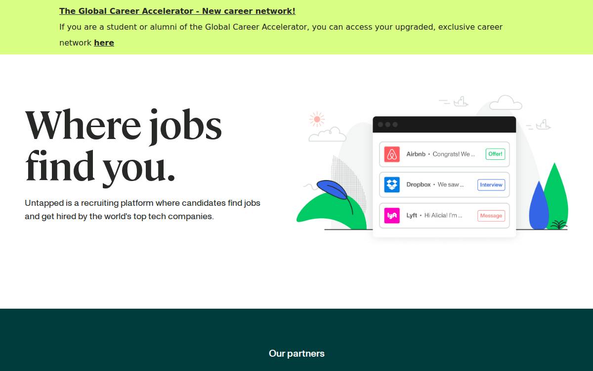 Untapped website preview