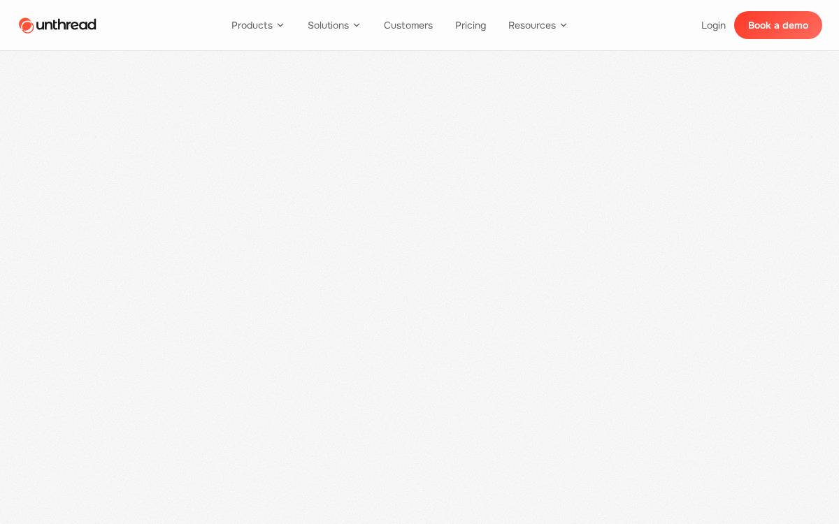 Unthread website preview