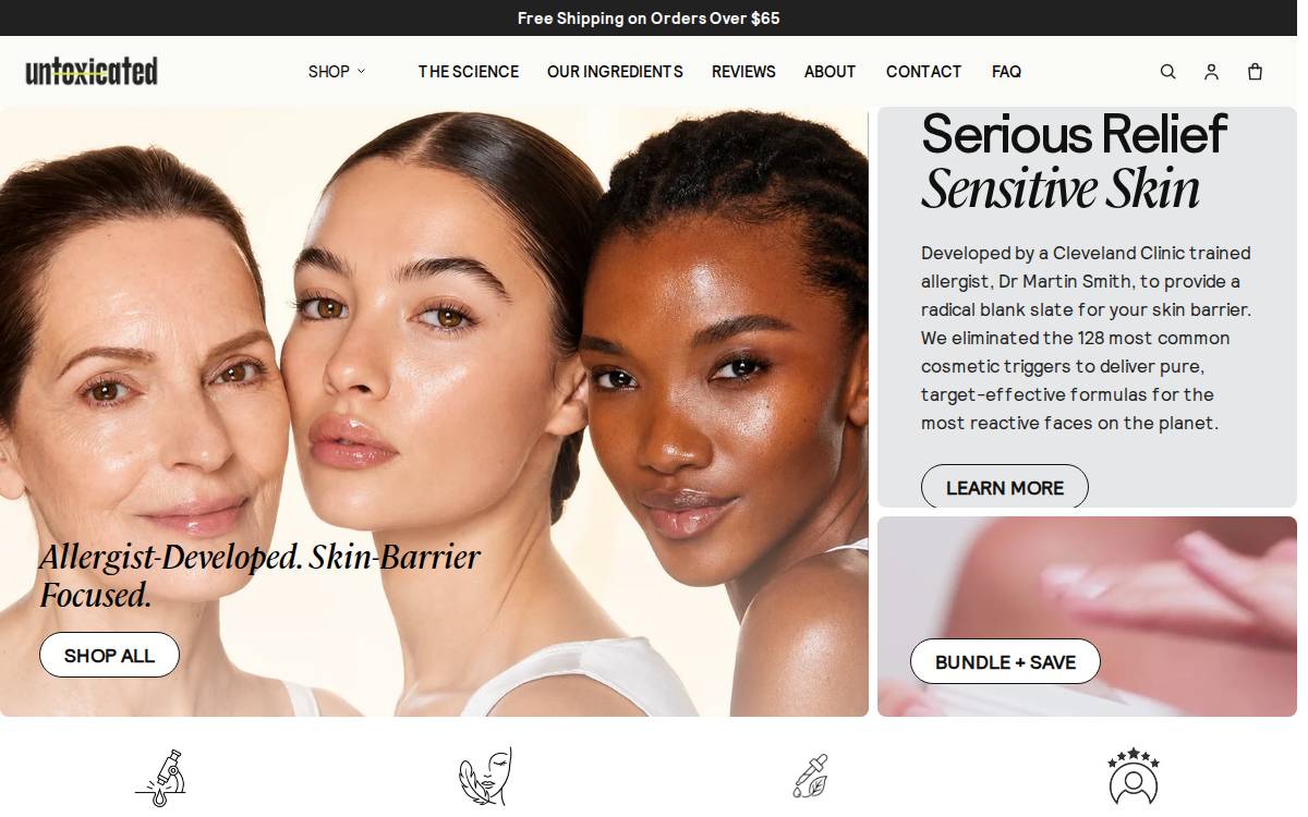Untoxicated website preview