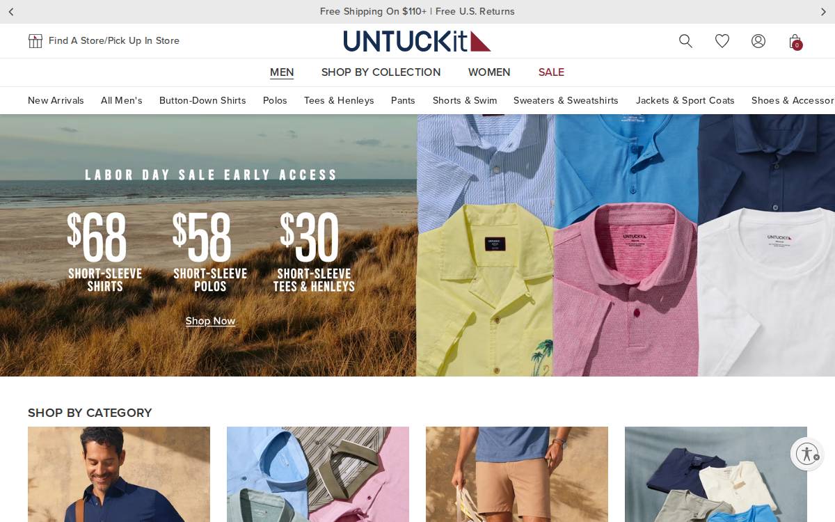 UNTUCKit website preview