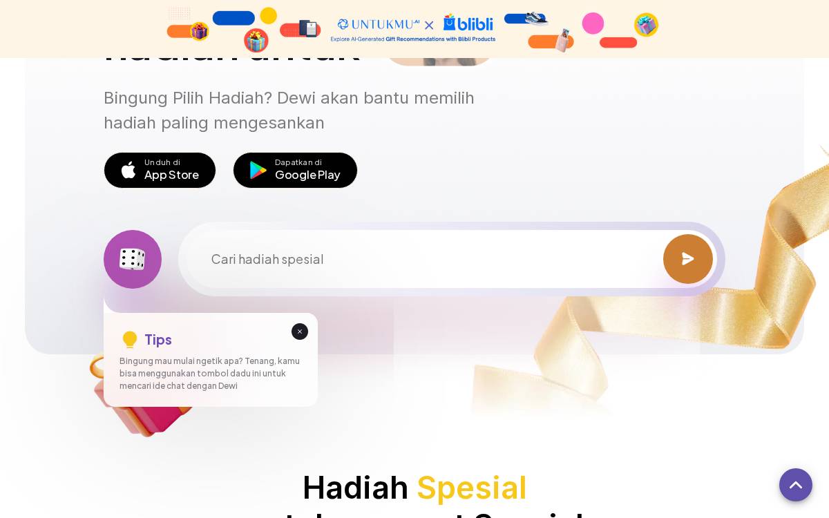 Untukmu website preview