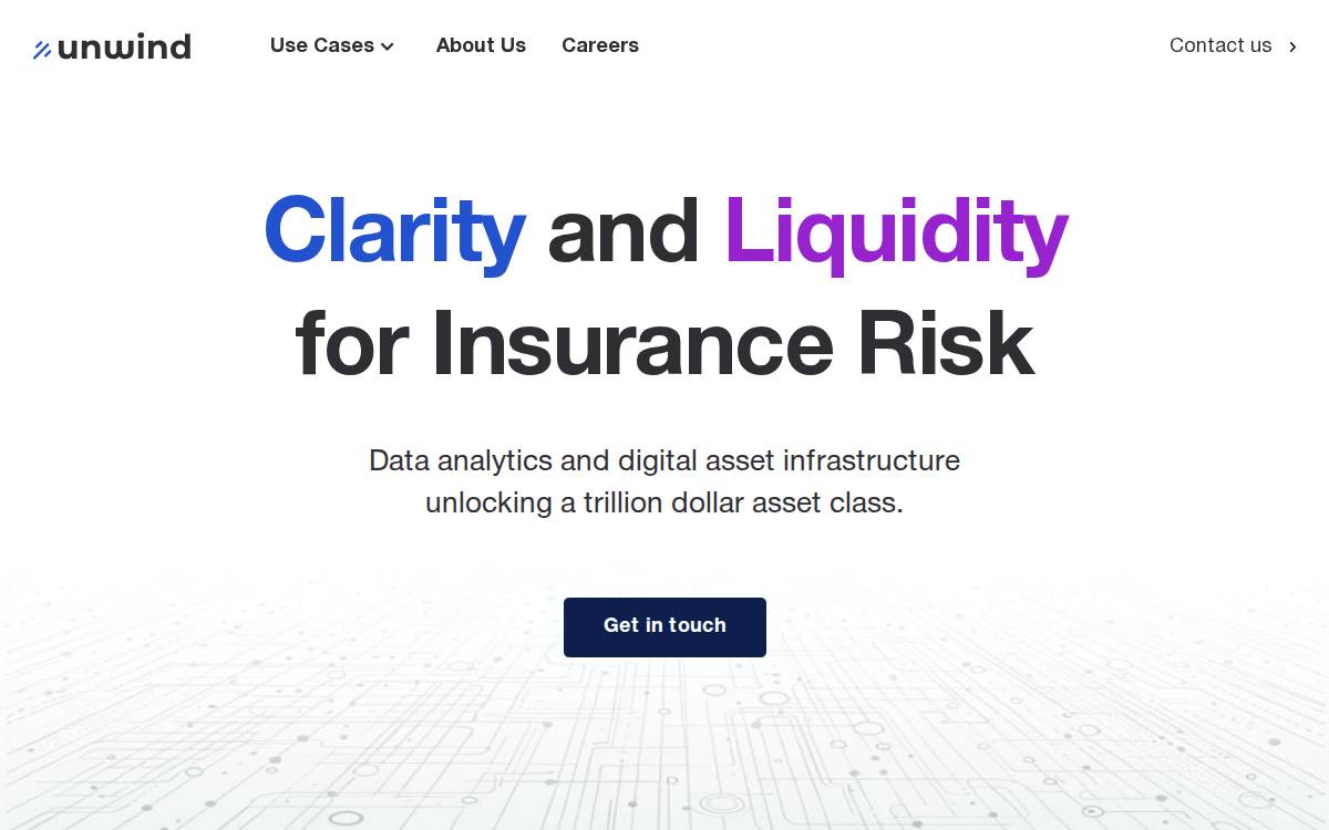 Unwind Finance website preview