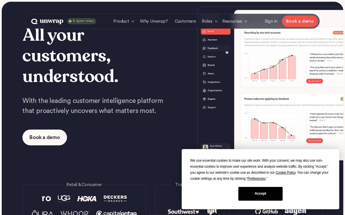 Unwrap website preview