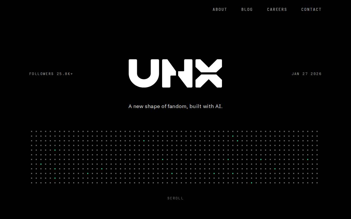 Unxai website preview