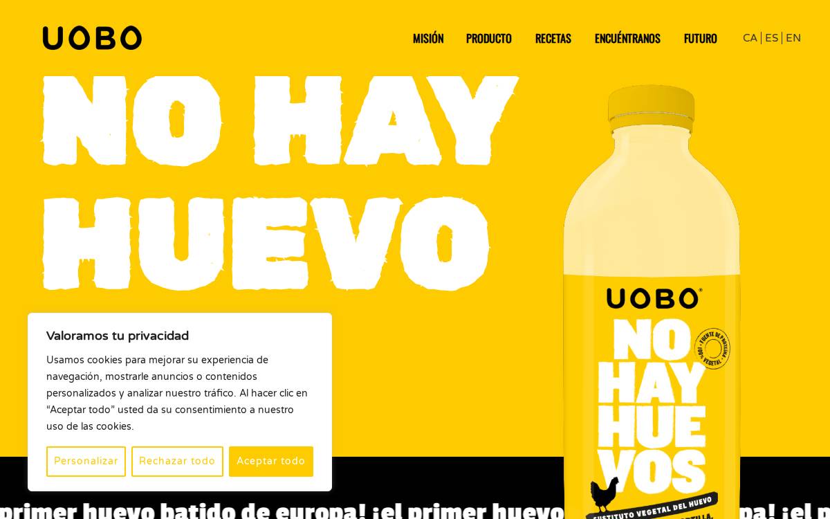 UOBO website preview