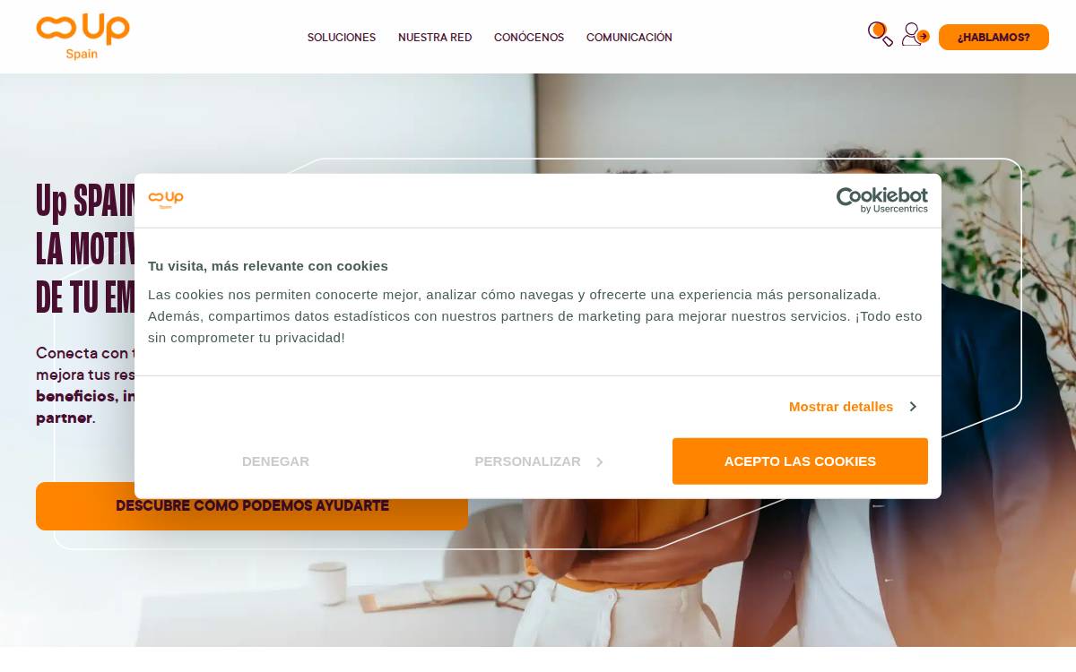 Up Spain website preview