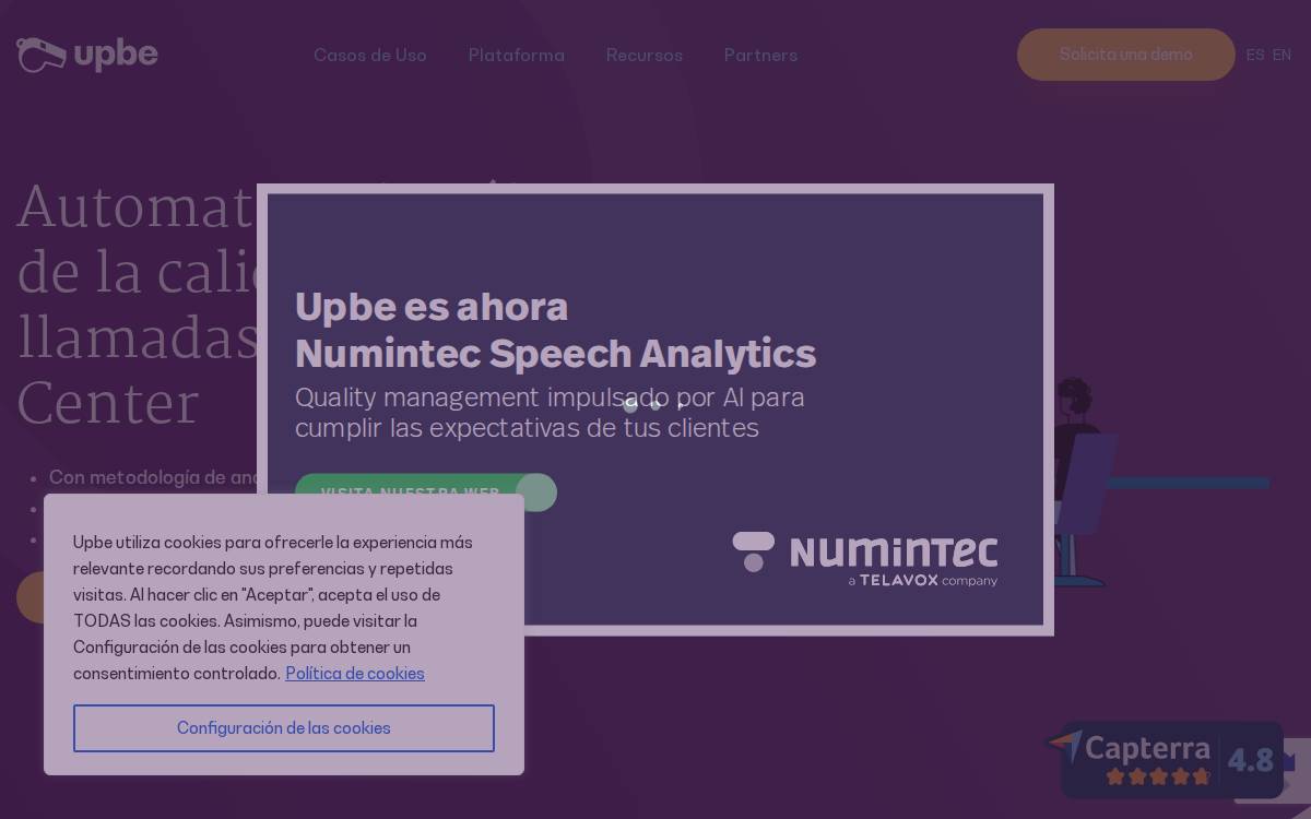 Upbe website preview