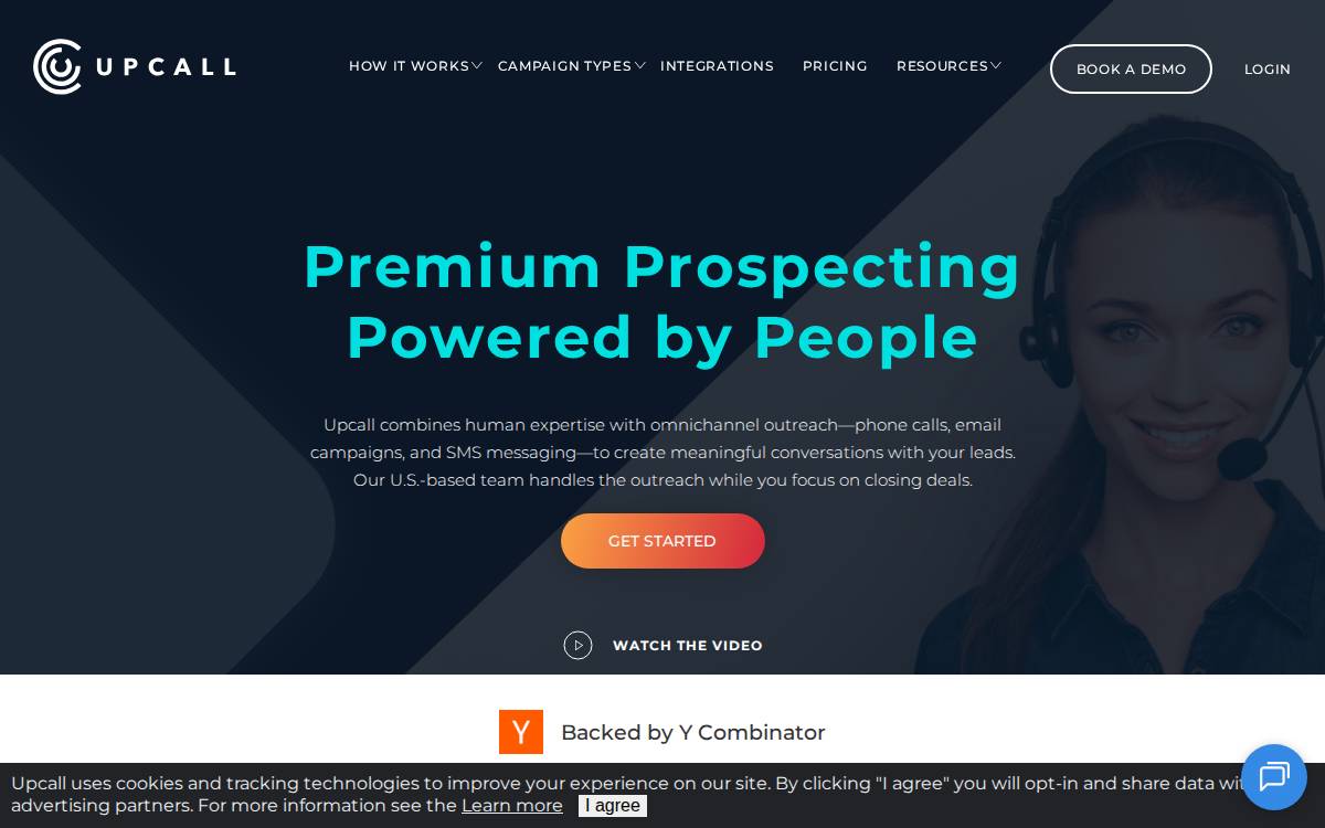 Upcall website preview