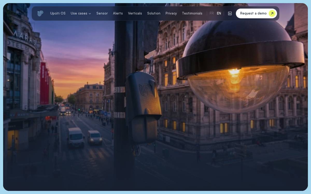 Upciti website preview