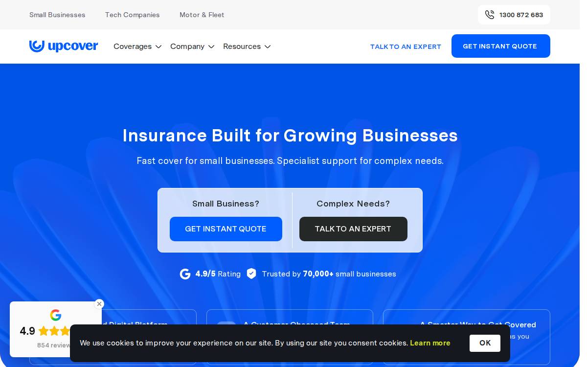 upcover website preview