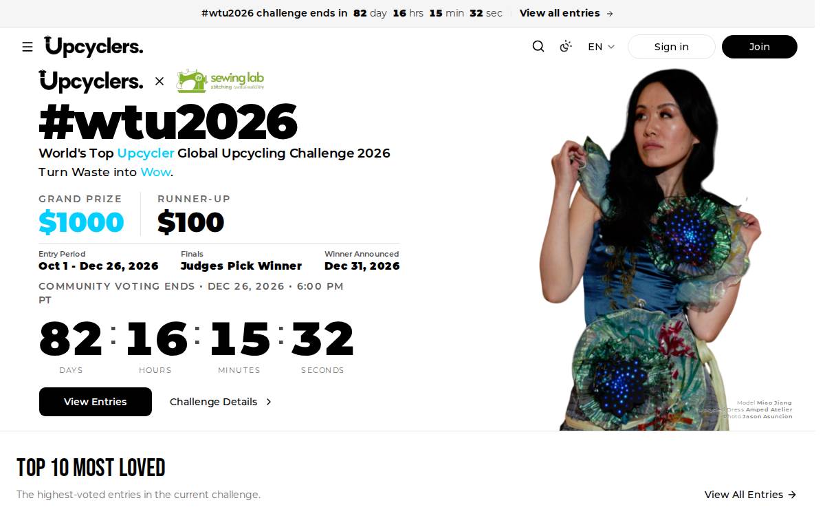 Upcyclers website preview